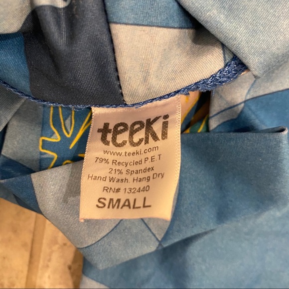 Teeki Lightening in a Bottle Blue Feather Leggings - Picture 8 of 10